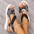 Lucia - Women's Ring-Accent Espadrille Platform Sandals