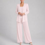 Lucia - Women's Sequin Three-Piece Pant Set