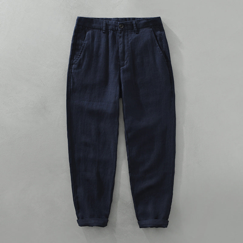 Luke - Men's Straight-Leg Linen Pants
