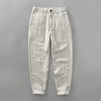 Luke - Men's Straight-Leg Linen Pants
