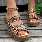 Lyla - Women's Woven Strap Crisscross Platform Sandals