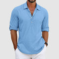 Marcus - Men's Casual Long Sleeve Henley Shirt