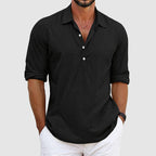 Marcus - Men's Casual Long Sleeve Henley Shirt