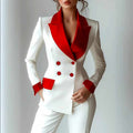 Marjorie - Women's Long Sleeve Patch Pocket Blazer Jacket