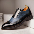Martin - Men's Dual-Texture Zipper Dress Shoes