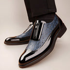 Martin - Men's Dual-Texture Zipper Dress Shoes