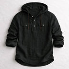 Mason - Men's Hooded Cotton Linen Shirt