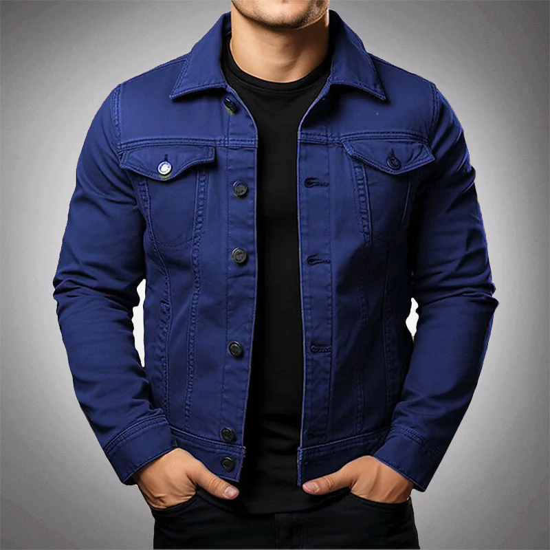 Mathew - Men's Classic Button Denim Jacket