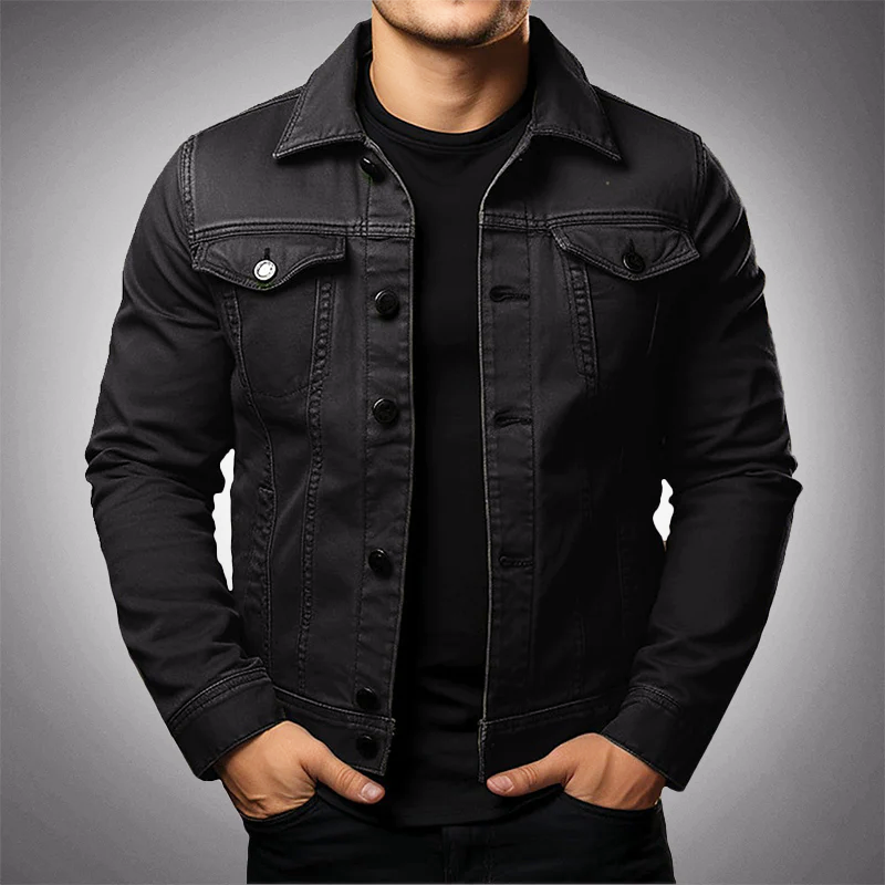 Mathew - Men's Classic Button Denim Jacket
