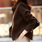 Matilda - Women's Button-Front Wool-Blend Coat