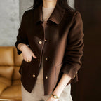 Matilda - Women's Button-Front Wool-Blend Coat