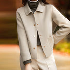Matilda - Women's Button-Front Wool-Blend Coat