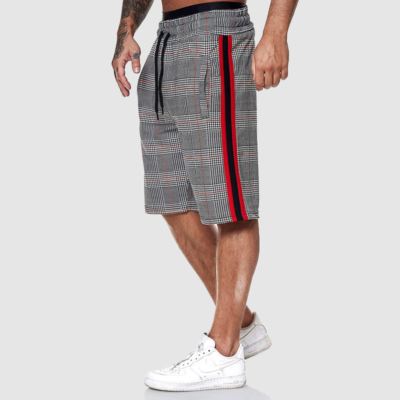 Maxwell - Men's Plaid Drawstring Shorts