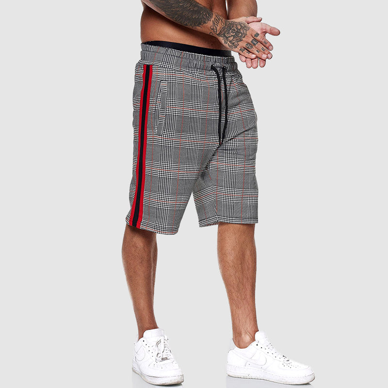 Maxwell - Men's Plaid Drawstring Shorts