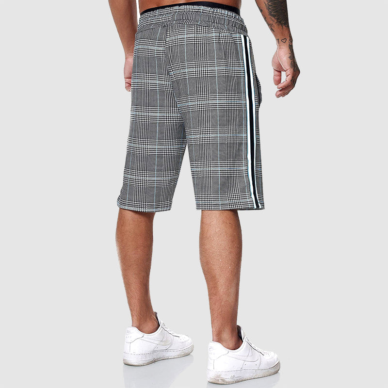 Maxwell - Men's Plaid Drawstring Shorts