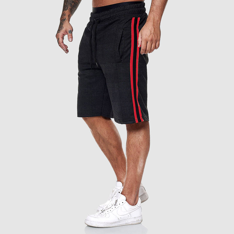 Maxwell - Men's Plaid Drawstring Shorts