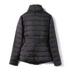 Melissa - Women's Wide-Lapel Belted Down Jacket