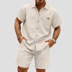 Miguel - Men's Casual Pocket Shirt & Shorts Set