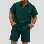 Miguel - Men's Casual Pocket Shirt & Shorts Set