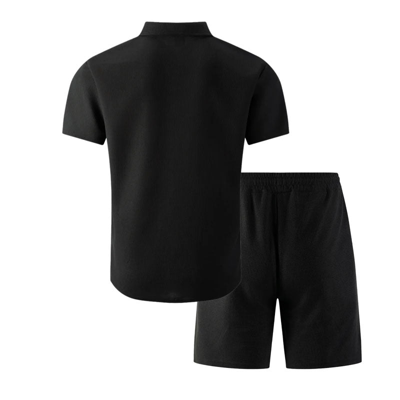 Miguel - Men's Casual Pocket Shirt & Shorts Set