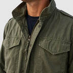 Miguel - Men's Zip-Snap Field Jacket with Drawcord Waist