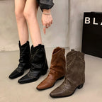 Naomi - Women’s Studded Western Knee-High Boots 8
