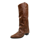 Naomi - Women’s Studded Western Knee-High Boots 9