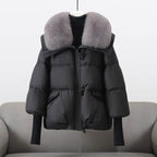 Natalie - Women's Fur Collar Puffer Jacket