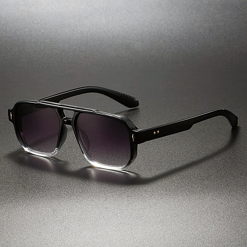 Nexus - Retro Aviator-Inspired Translucent Sunglasses