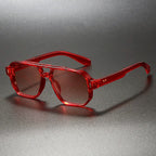 Nexus - Retro Aviator-Inspired Translucent Sunglasses