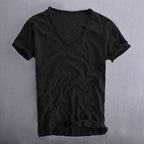 Nicholas - Men's Cotton V-Neck Lightweight T-Shirt