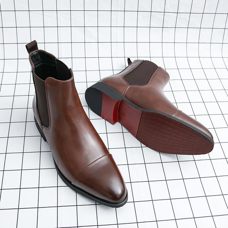 Nico -  Men's Leather Chelsea Ankle Boots