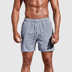 Noah - Men’s Striped Quick-Dry Swim Shorts