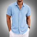Nolan - Men's Lightweight Linen Button-Up Shirt
