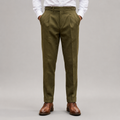 Oliver - Men's Straight-Leg Cotton Twill Trousers