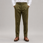 Oliver - Men's Straight-Leg Cotton Twill Trousers