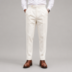 Oliver - Men's Straight-Leg Cotton Twill Trousers
