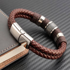 Orielle - Double-Strand Leather Cord Bracelet