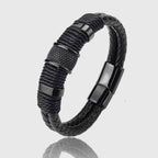 Orielle - Double-Strand Leather Cord Bracelet