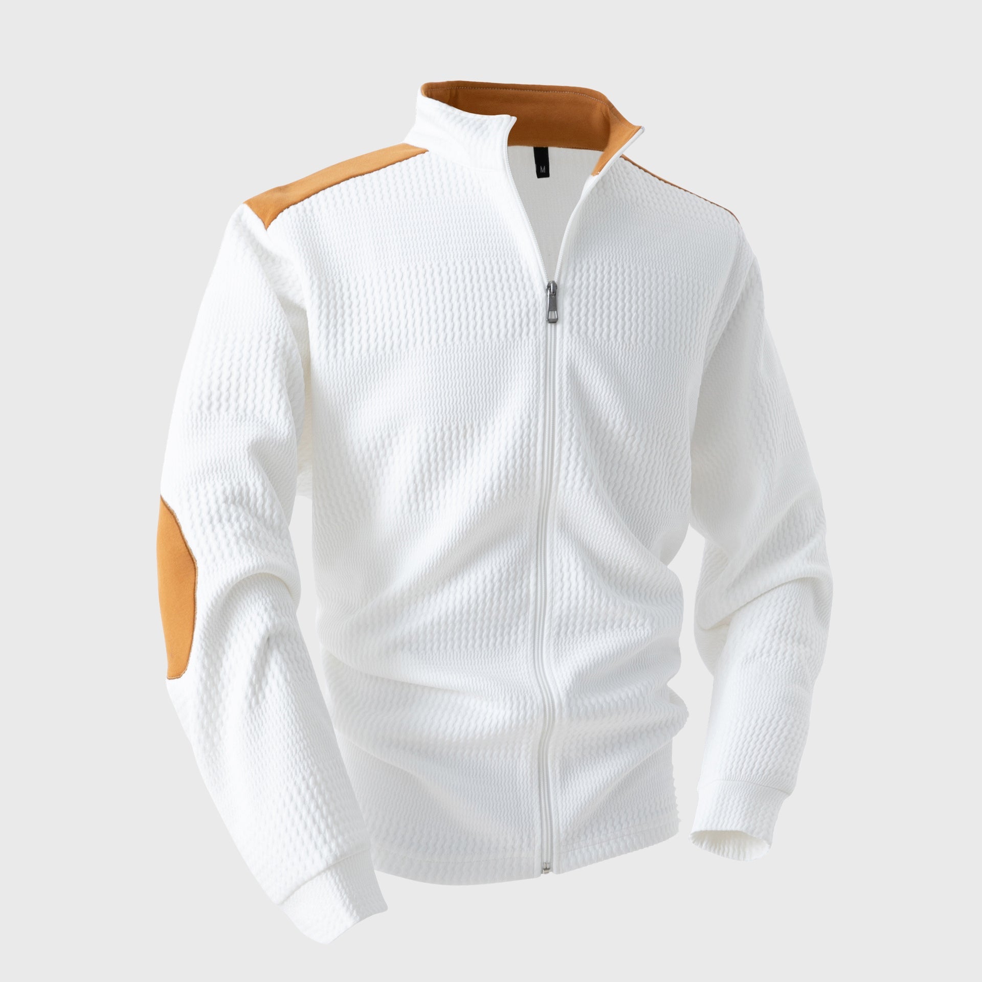 Orlando - Men's Full-Zip Track Hoodie with Contrast Panels