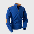 Orlando - Men's Full-Zip Track Hoodie with Contrast Panels