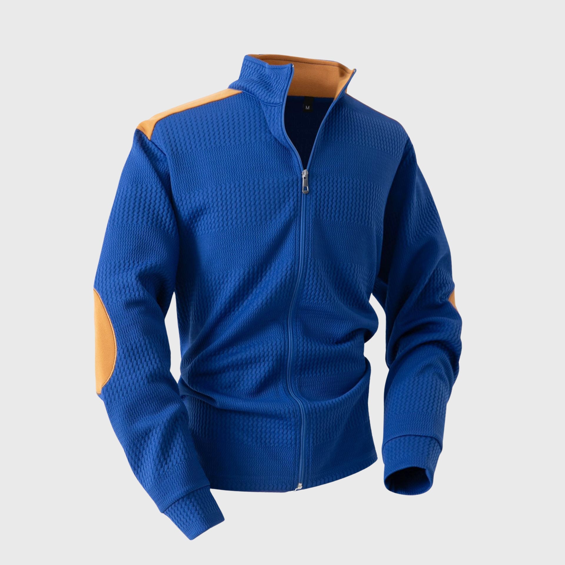 Orlando - Men's Full-Zip Track Hoodie with Contrast Panels