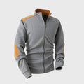 Orlando - Men's Full-Zip Track Hoodie with Contrast Panels