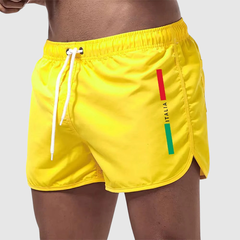 Peter - Men’s Quick-Dry Italian Stripe Swim Shorts