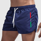Peter - Men’s Quick-Dry Italian Stripe Swim Shorts
