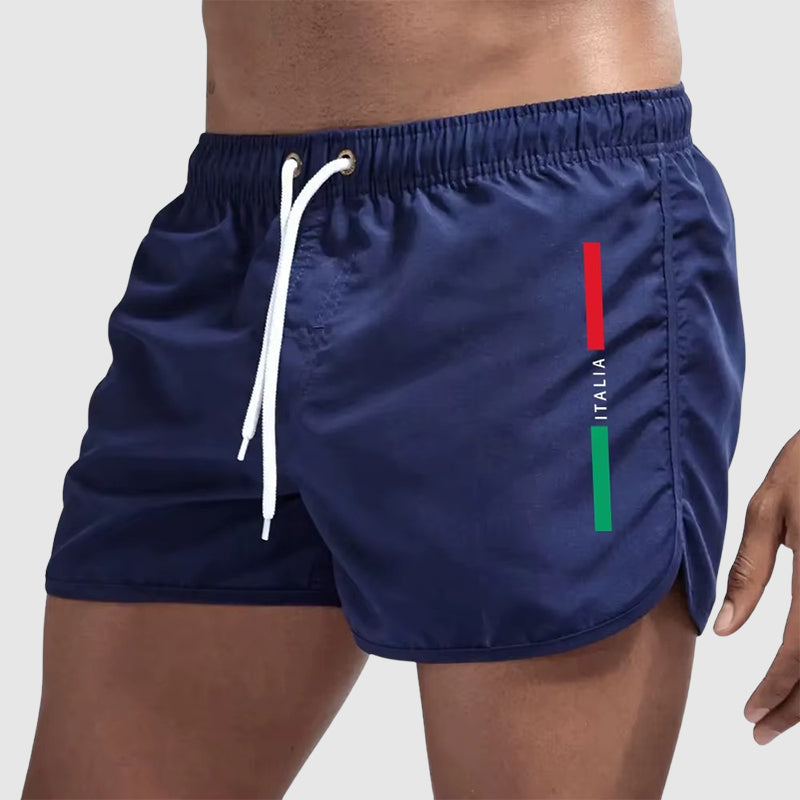Peter - Men’s Quick-Dry Italian Stripe Swim Shorts