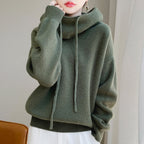Phoebe - Women's Knit Cowl Neck Hooded Sweater