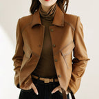 Rachel - Women's Leather Jacket with Pockets