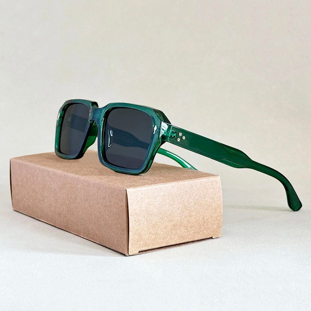 Rayblock - Vintage Aviator-Inspired Square Sunglasses