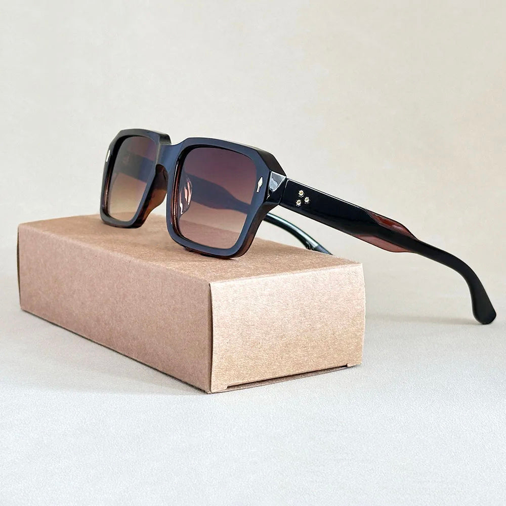 Rayblock - Vintage Aviator-Inspired Square Sunglasses